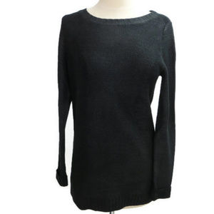 Sabine Crew Neck  Sweater Navy Blue S Ribbing